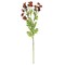 Artificial Red Chamomile Flower Stem 20 Inch Fabric Petal Floral Decor Set of 3